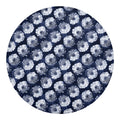 Shibori Motif Pattern Print Round Blanket