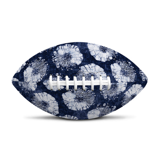 Shibori Motif Pattern Print Rugby Ball