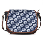Shibori Motif Pattern Print Saddle Bag