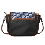 Shibori Motif Pattern Print Saddle Bag