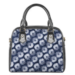 Shibori Motif Pattern Print Shoulder Handbag