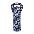 Shibori Motif Pattern Print Single Neoprene Wine Tote