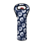 Shibori Motif Pattern Print Single Neoprene Wine Tote