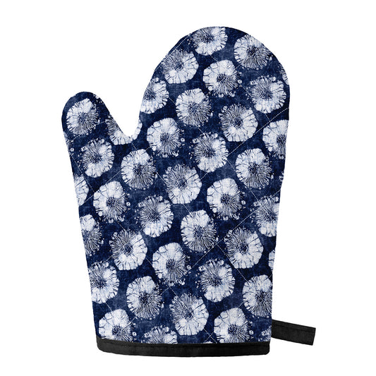 Shibori Motif Pattern Print Single Oven Mitt
