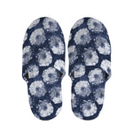 Shibori Motif Pattern Print Slippers