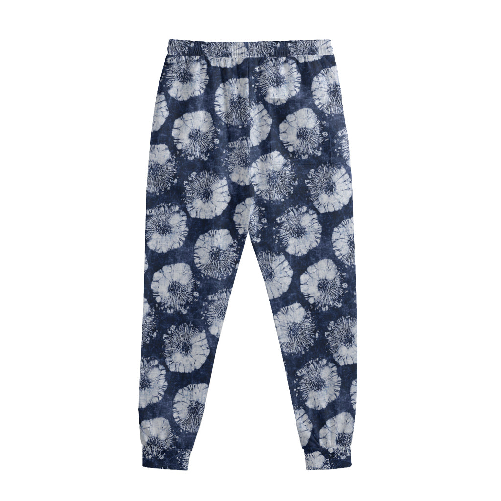Shibori Motif Pattern Print Sweatpants
