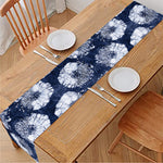 Shibori Motif Pattern Print Table Runner