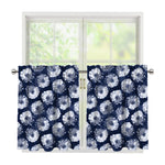 Shibori Motif Pattern Print Tier Curtains