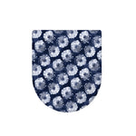 Shibori Motif Pattern Print Toilet Lid Cover