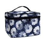 Shibori Motif Pattern Print Travel Makeup Bag