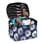 Shibori Motif Pattern Print Travel Makeup Bag