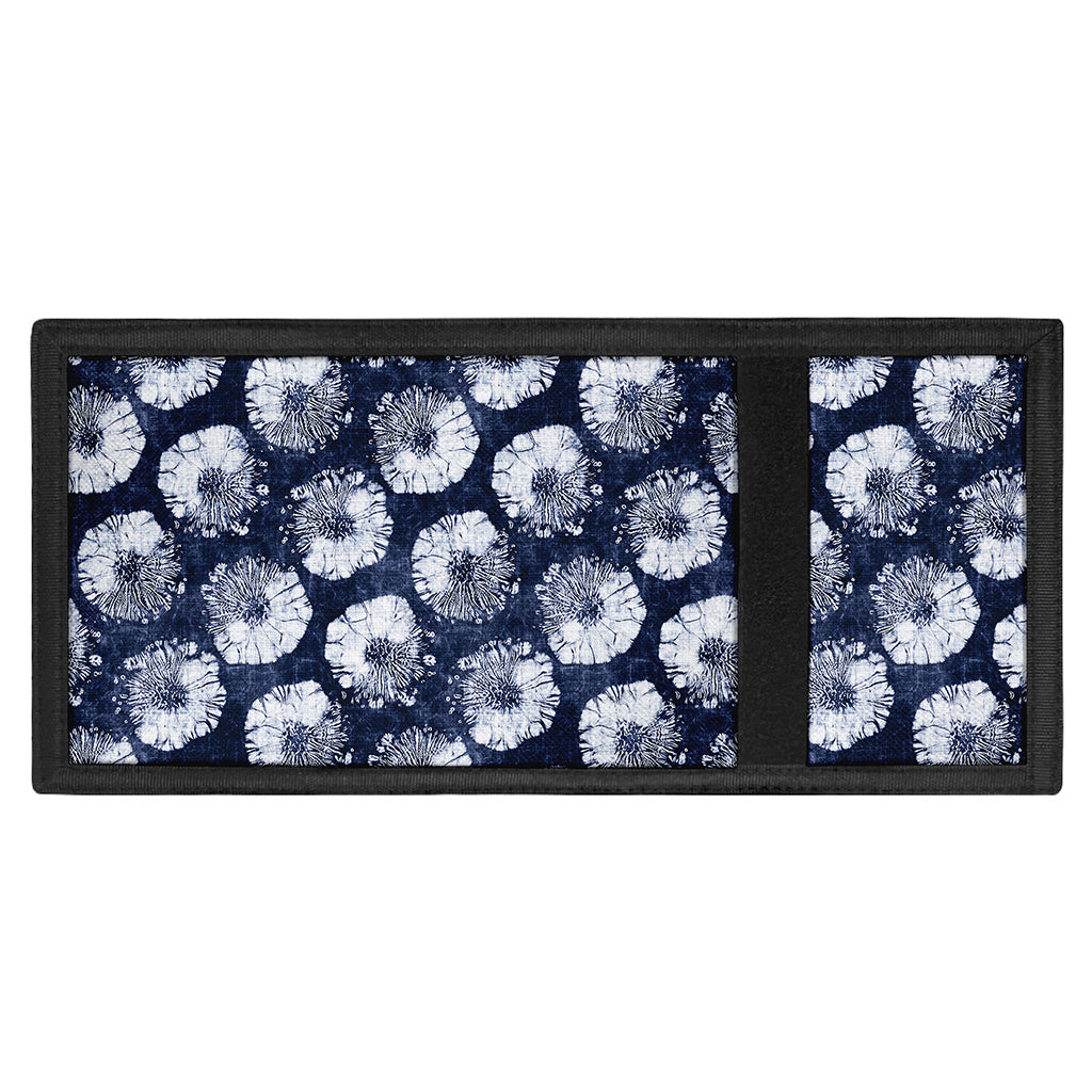 Shibori Motif Pattern Print Trifold Wallet