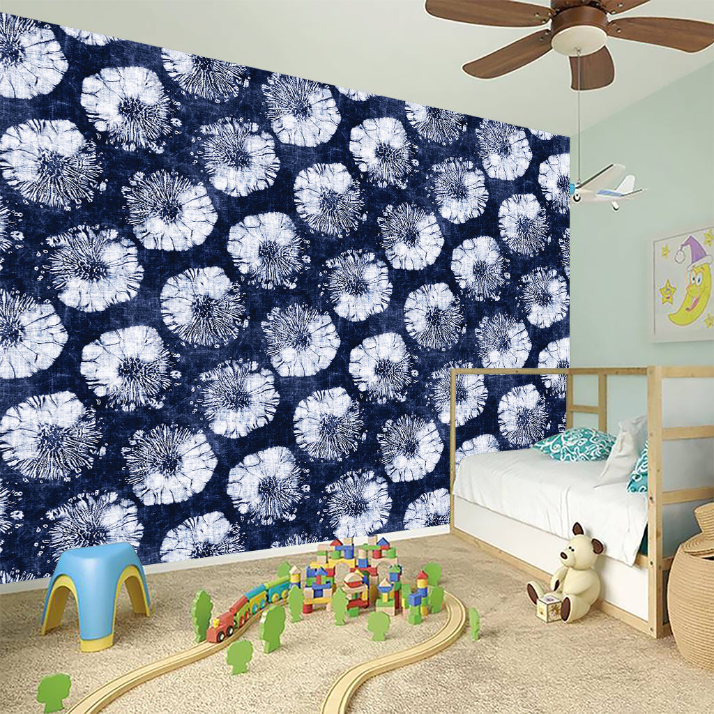Shibori Motif Pattern Print Wall Sticker