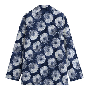 Shibori Motif Pattern Print Women's Blazer