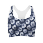 Shibori Motif Pattern Print Women's Sports Bra
