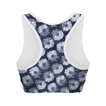 Shibori Motif Pattern Print Women's Sports Bra