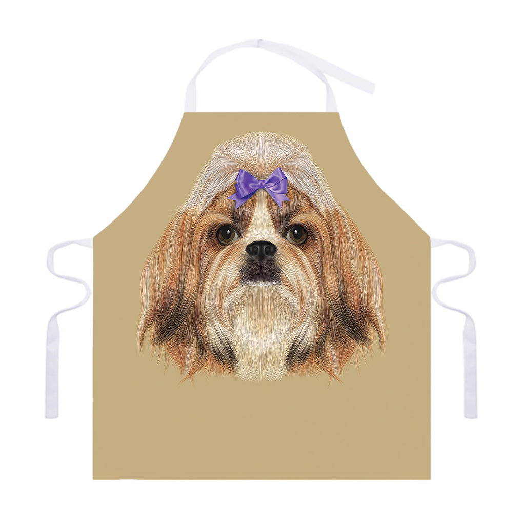 Shih Tzu Portrait Print Adjustable Apron