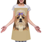 Shih Tzu Portrait Print Adjustable Apron