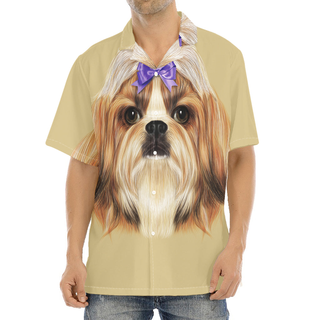 Shih Tzu Portrait Print Aloha Shirt