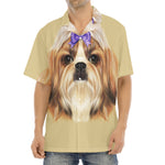 Shih Tzu Portrait Print Aloha Shirt