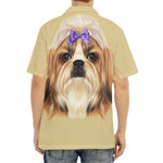 Shih Tzu Portrait Print Aloha Shirt