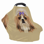 Shih Tzu Portrait Print Baby Seat Cover