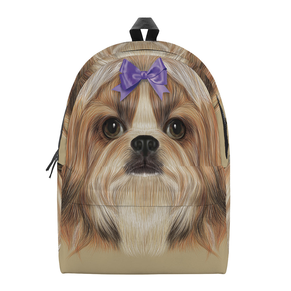 Shih Tzu Portrait Print Backpack