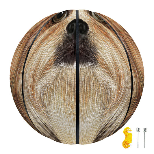 Shih Tzu Portrait Print Basketball