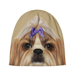 Shih Tzu Portrait Print Beanie