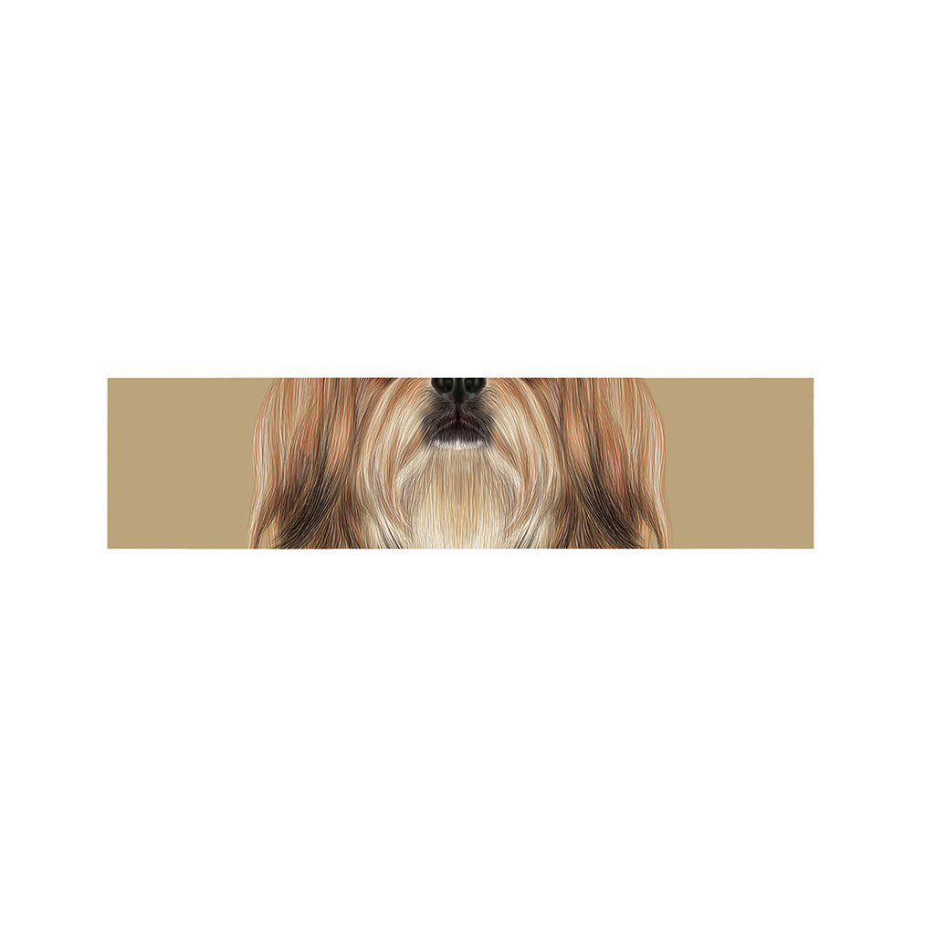Shih Tzu Portrait Print Bed Runner