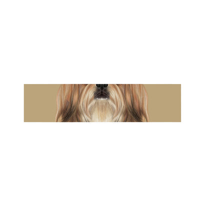 Shih Tzu Portrait Print Bed Runner
