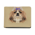 Shih Tzu Portrait Print Bifold Wallet