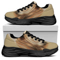 Shih Tzu Portrait Print Black Chunky Shoes