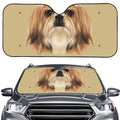 Shih Tzu Portrait Print Car Windshield Sun Shade