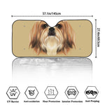 Shih Tzu Portrait Print Car Windshield Sun Shade
