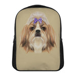 Shih Tzu Portrait Print Casual Backpack