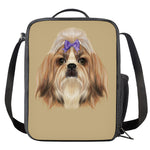 Shih Tzu Portrait Print Crossbody Lunch Bag