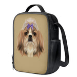 Shih Tzu Portrait Print Crossbody Lunch Bag