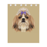 Shih Tzu Portrait Print Curtain