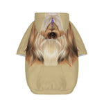Shih Tzu Portrait Print Dog Zip Up Hoodie