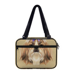 Shih Tzu Portrait Print Double Strap Bible Bag