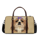 Shih Tzu Portrait Print Duffle Bag