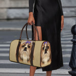 Shih Tzu Portrait Print Duffle Bag