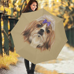 Shih Tzu Portrait Print Foldable Umbrella