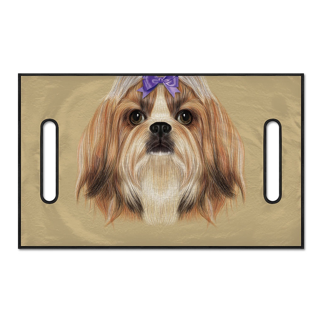 Shih Tzu Portrait Print Golf Cart Seat Cover