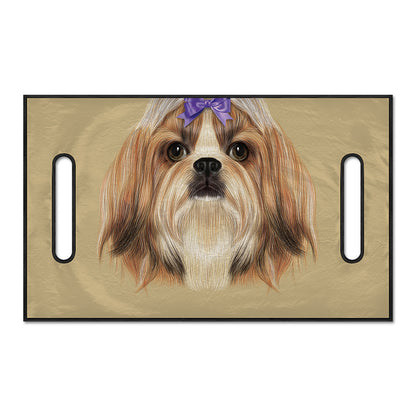 Shih Tzu Portrait Print Golf Cart Seat Cover