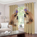 Shih Tzu Portrait Print Grommet Curtains
