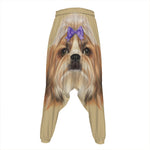 Shih Tzu Portrait Print Hammer Pants