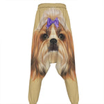 Shih Tzu Portrait Print Hammer Pants