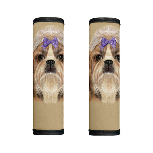 Shih Tzu Portrait Print Handle Covers